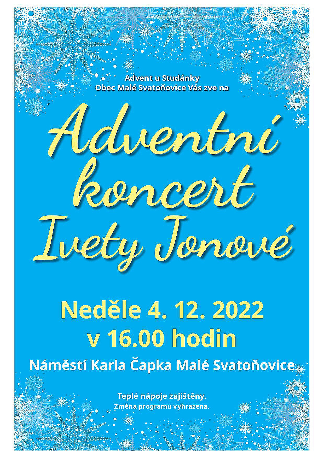 Adventní koncert Ivety Jonové