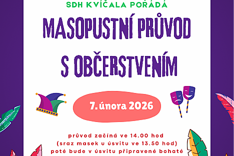 Masopustní veselice na Kvíčale