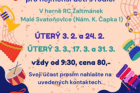 Hudební a tvořivé setkání pro nejmenší u Studánky