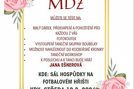 Oslava MDŽ v Kocbeřích: Tanec, hudba a překvapení!