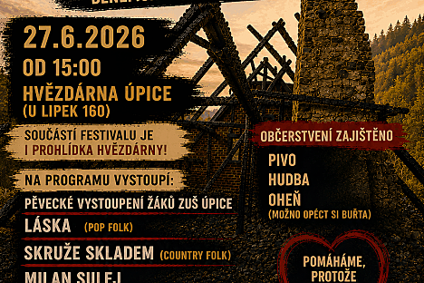 Když soused potřebuje pomoc: benefiční festival v Úpici