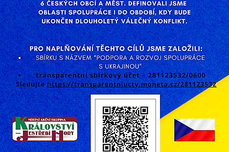 Nová etapa spolupráce s Ukrajinou. Sbírka na elektrocentrály