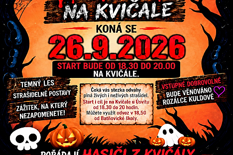 Strašidelný les na Kvíčale pomůže dobré věci