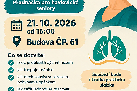 Akce pro seniory v Havlovicích zaměřená na funkční dýchání